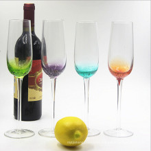 Haonai 250ML Crystal Wine Glass! High Quality White Colored Wine Glass New Design Wine Goblet Glass For Party